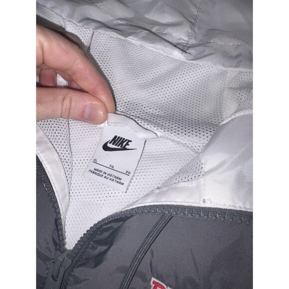 NYC St. John's University Red Storm Nike Jacket Basketball Windbreaker White XL - Picture 4 of 10